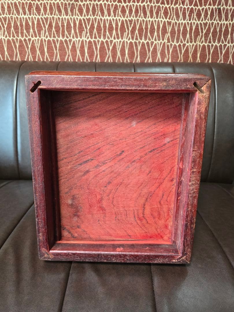 螺鈿家具 螺鈿細工 唐木 花梨 引き出し 五段 チェスト 無垢材　ラデン細工