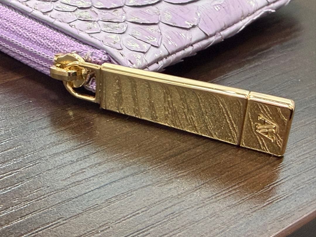 ATAO limo アタオ パイソン箔（2022） ラベンダー 長財布