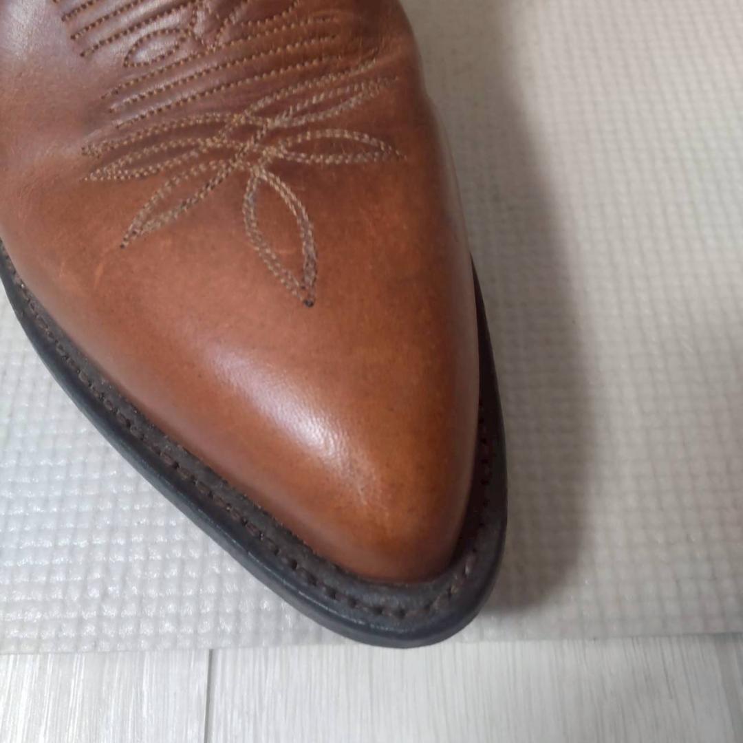 Tony Lama ウエスタンブーツ ブラウン キャメル レザー 9サイズ