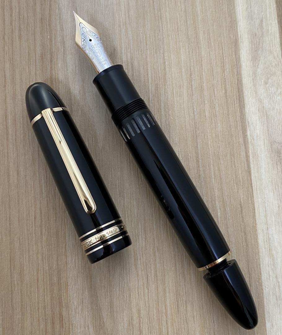 超美品 レア モンブラン 149 14K (EF) 極細字 エボナイト 万年筆