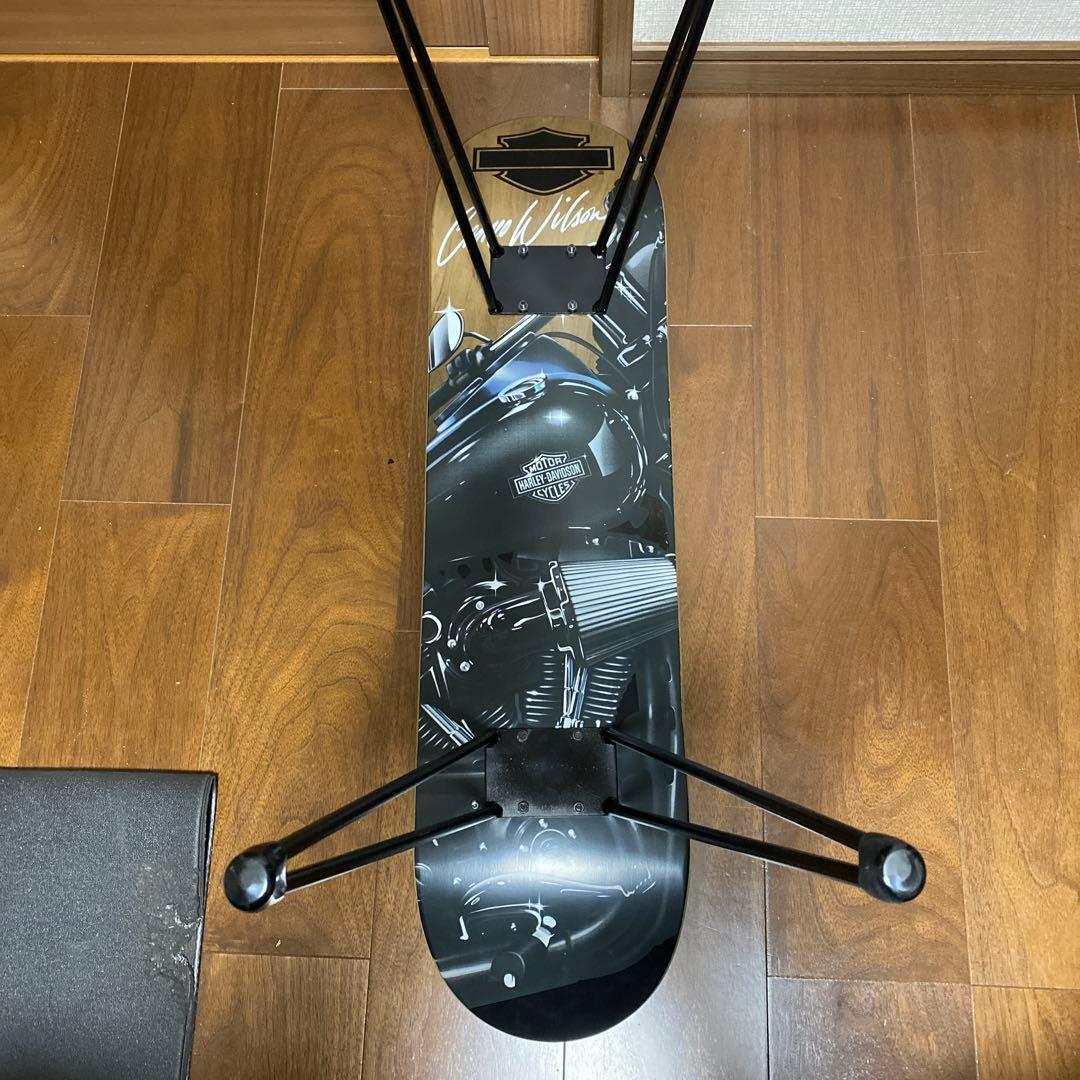 極美品　Harley-Davidson スケートボード　デッキ　テーブル
