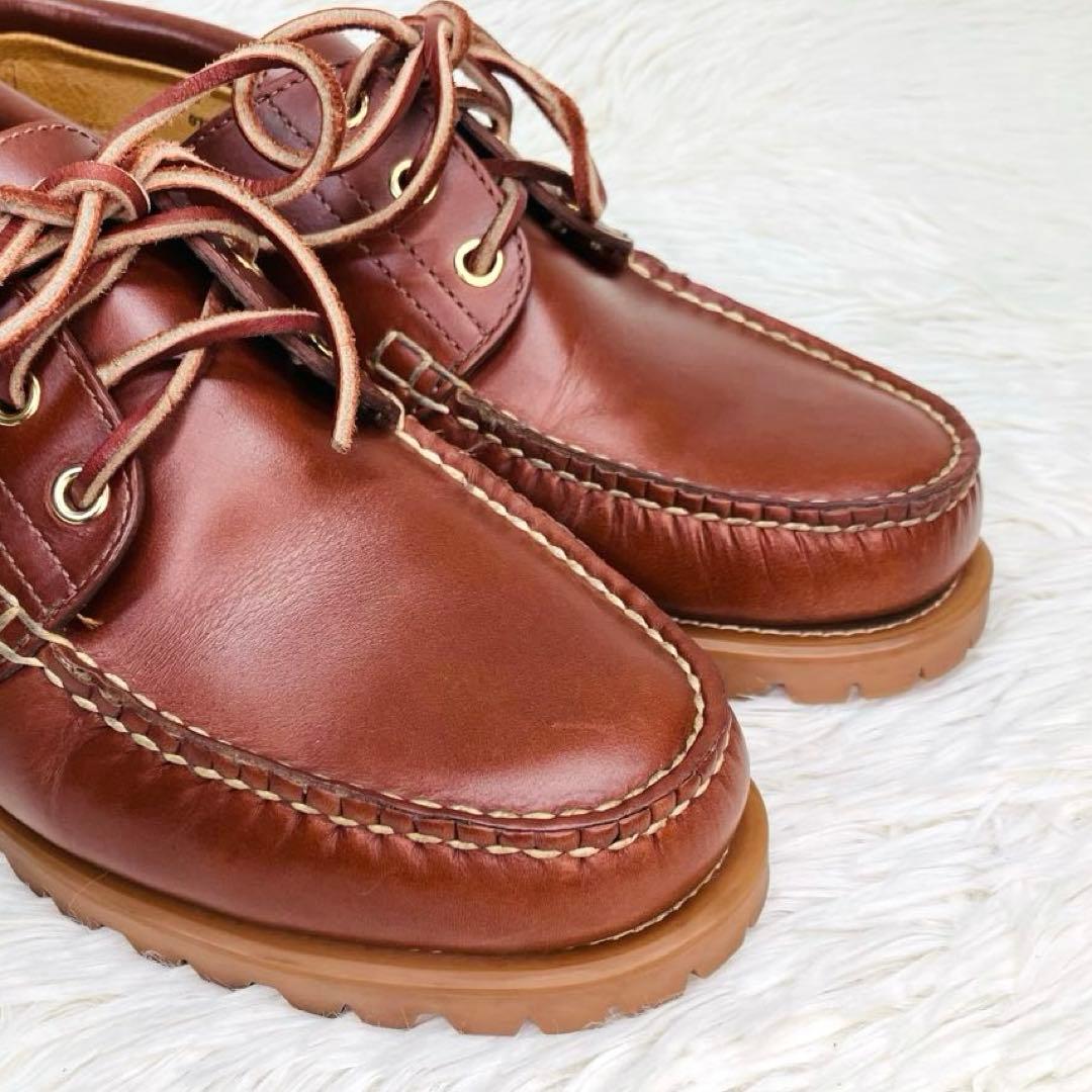 【極美品】REGAL26.5リーガル 3eye JE38 デッキシューズ レザー