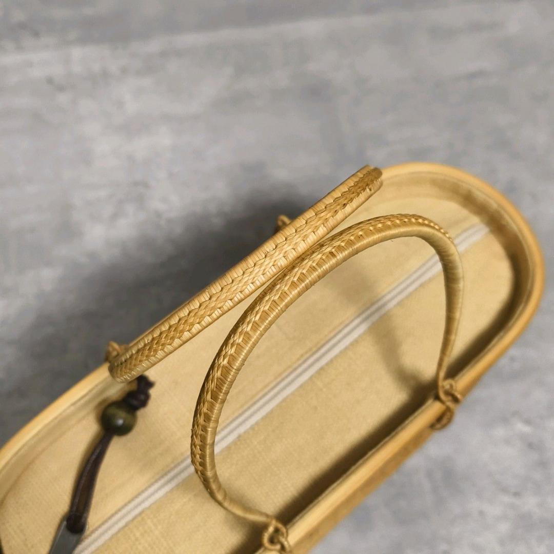 【極美品】プラニー工房 籠バッグ TBHC ハンドバック ナチュラル