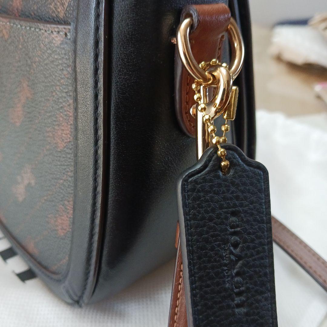 未使用級COACH ショルダーバッグ ブラック/ブラウン