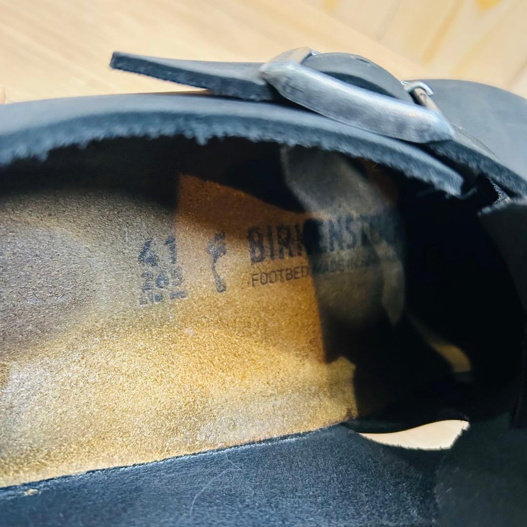 【美品】ビルケンシュトック ロンドン 41（26.5cm）オイルドレザー 黒