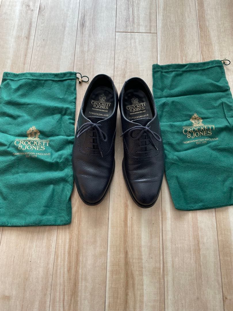 クロケット&ジョーンズ　ネイビー ７