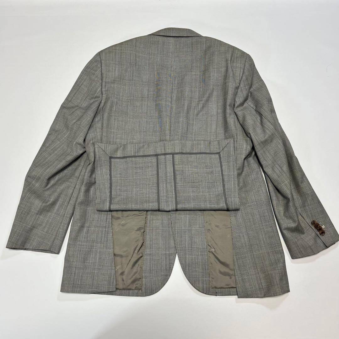 良品　ゼニアトロピカル　セットアップ グレー 通勤 M チェック　2B 定番