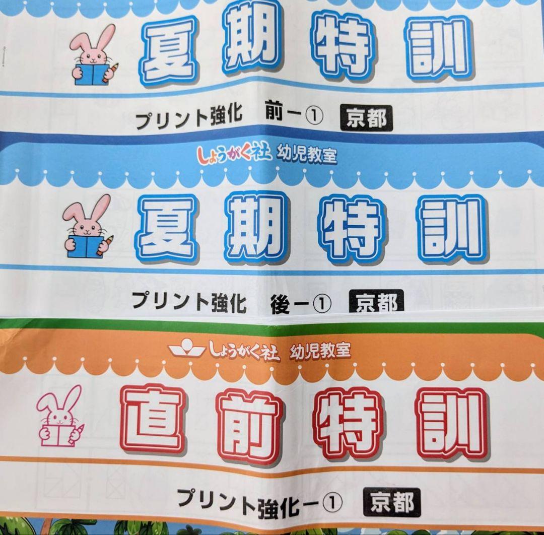 しょうがく社　2023年　プリント強化クラス　夏季特訓　前期　後期　直前特訓