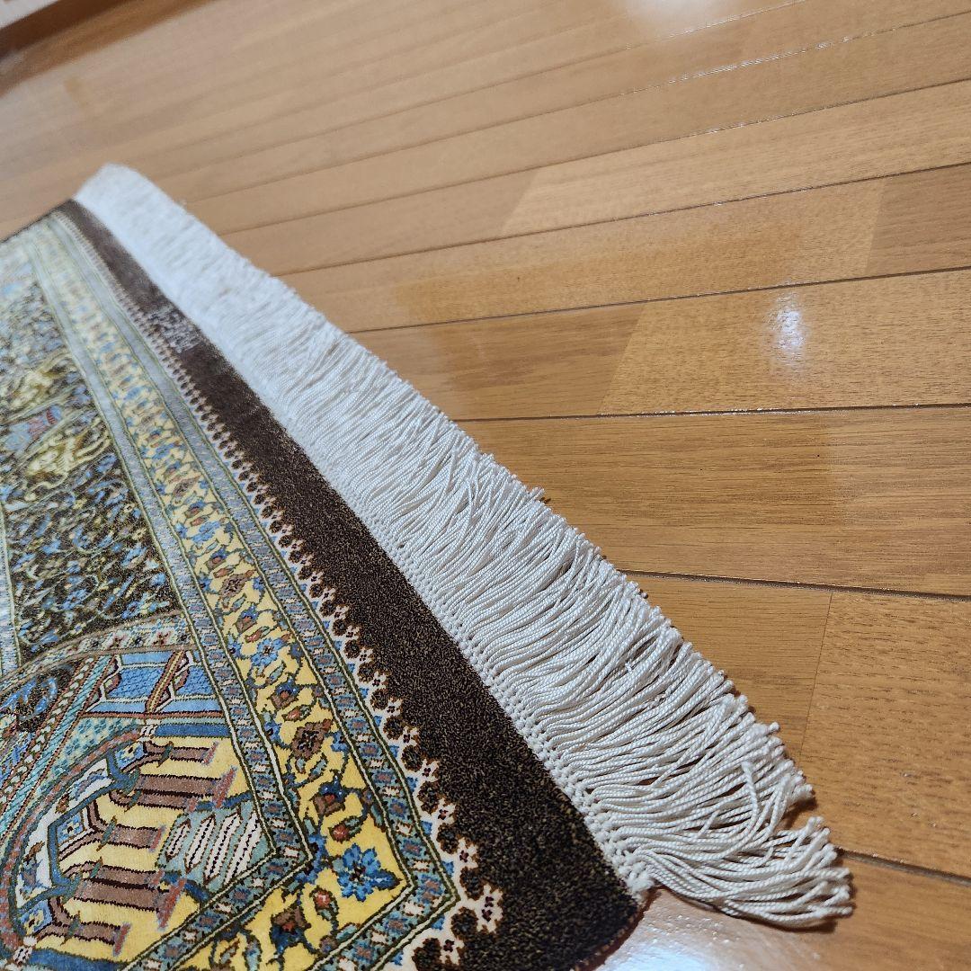 【ジャムシディ工房】クム産 オールシルク ペルシャ絨毯