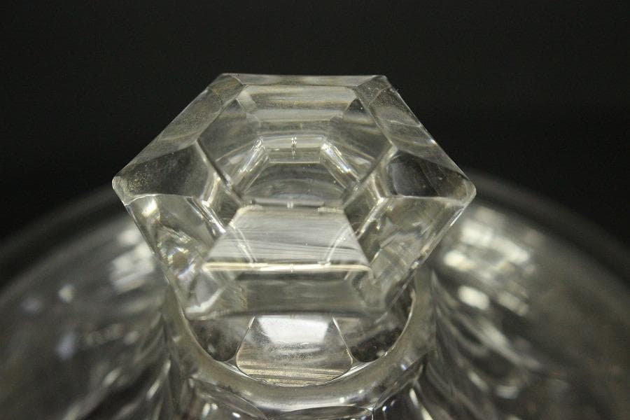 義山 ギヤマン 硝子 キャンディーボール 蓋物 時代物(ZE726)