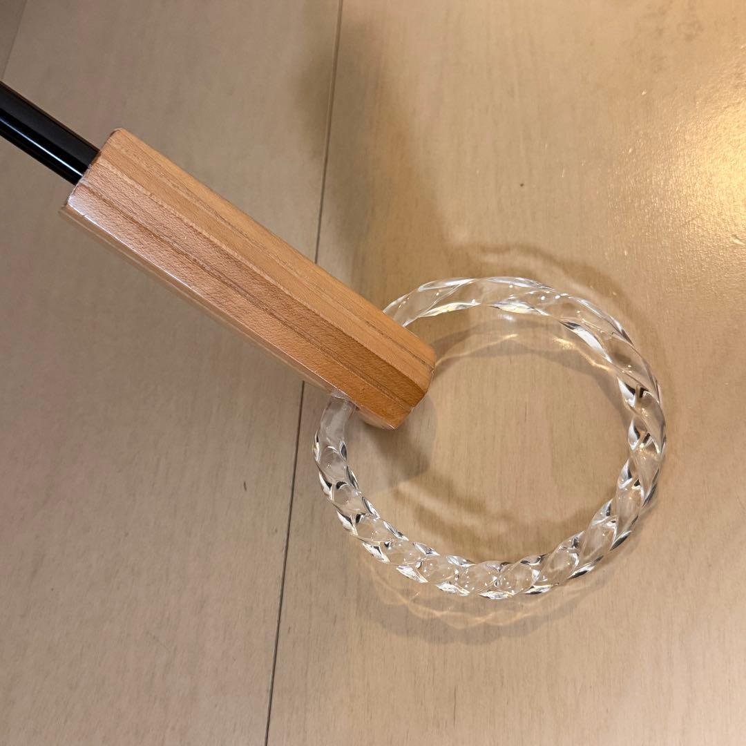 サンバリア 折りたたみ日傘 ２段折 フリル ブラック