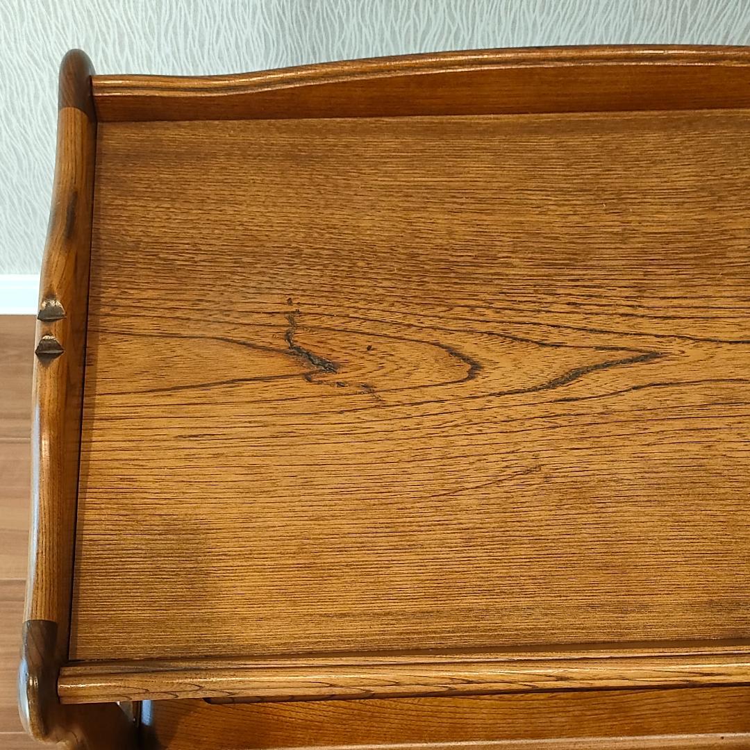 カリモク　キッチンワゴン　木製ワゴン　サイドテーブル　キャスター付き