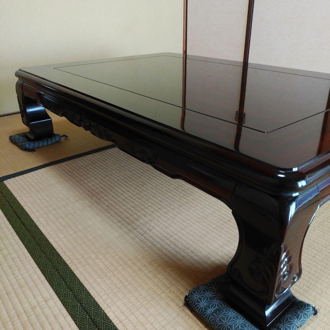 大型木製座卓 ダークブラウン