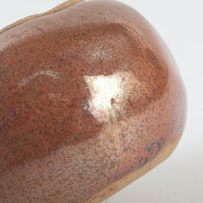 茶道具　柿　香合　共箱　V　9670