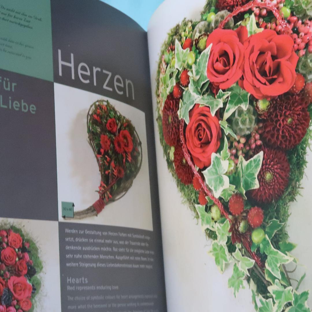 セール！ 洋書『Blumen trösten』フラワーアレンジ、リース、供花