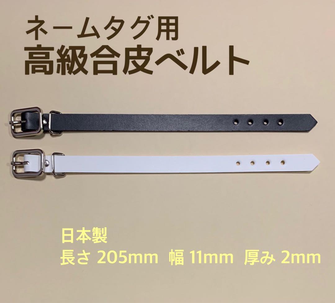 ネームタグ ゴルフ イニシャルタグ ネームプレート ◾︎ 白黒◾︎ ベルト付