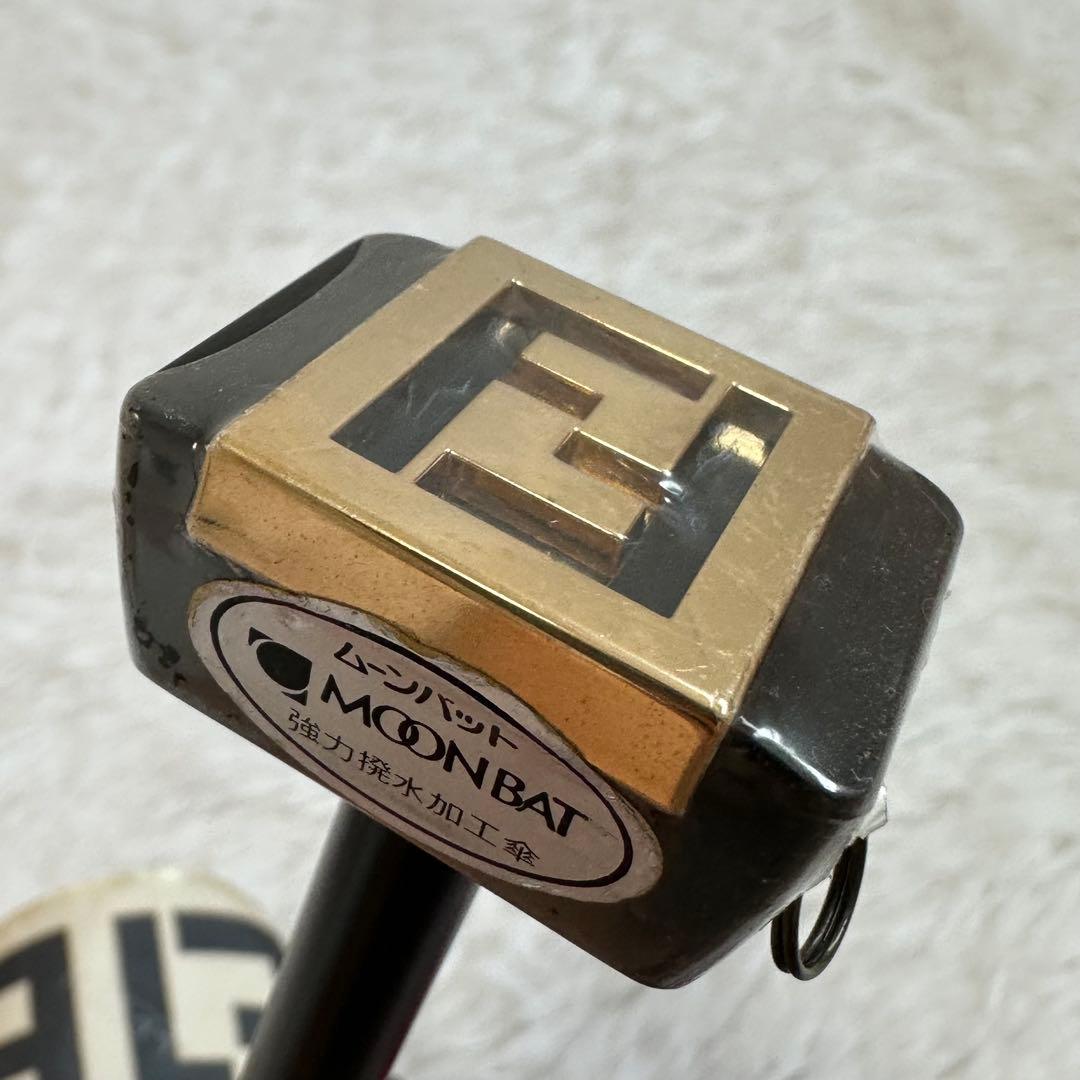 良品✨ フェンディ 折り畳み傘 ズッカ柄 赤 金 手動開閉 傘袋付き