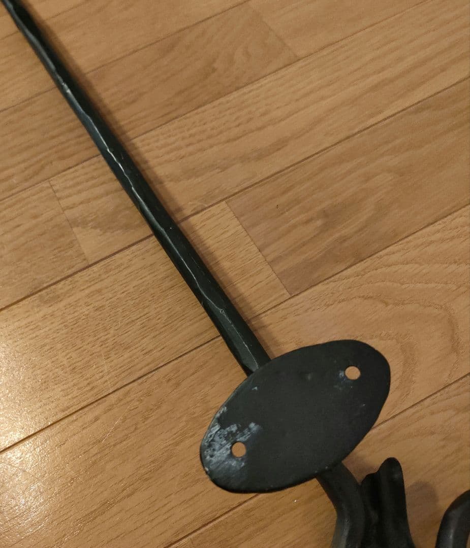アンティーク アイアン タオルハンガー 幅約90×高さ約7cm ロング