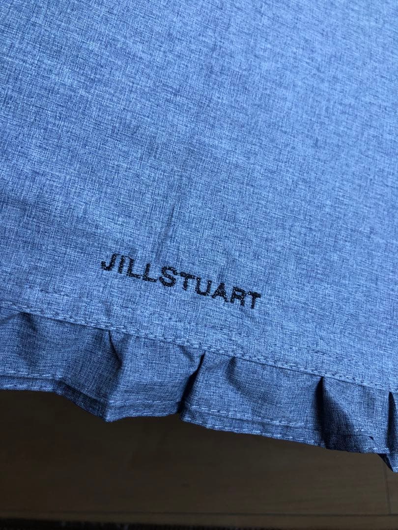 新品　ジルスチュアート　晴雨兼用傘　日傘　折りたたみ　フリル　グレー