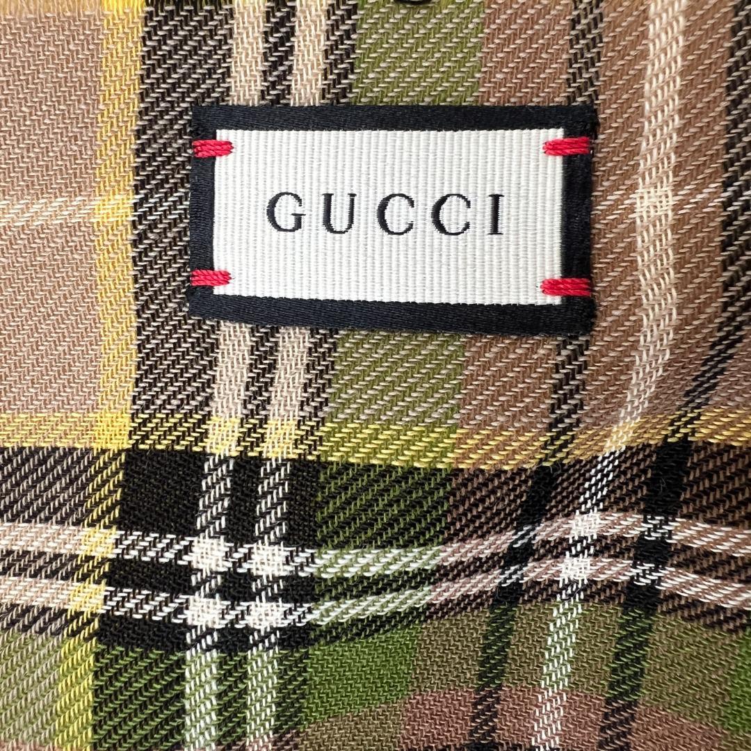 新品未使用　Gucci Orgasmique チェッカースカーフ