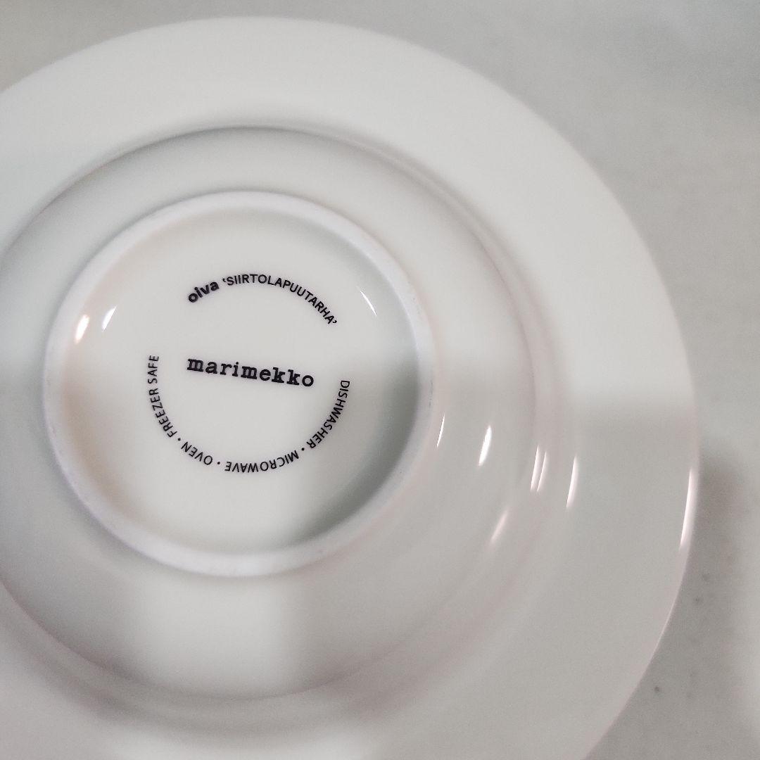 marimekko 黒い円形模様の皿3枚セット