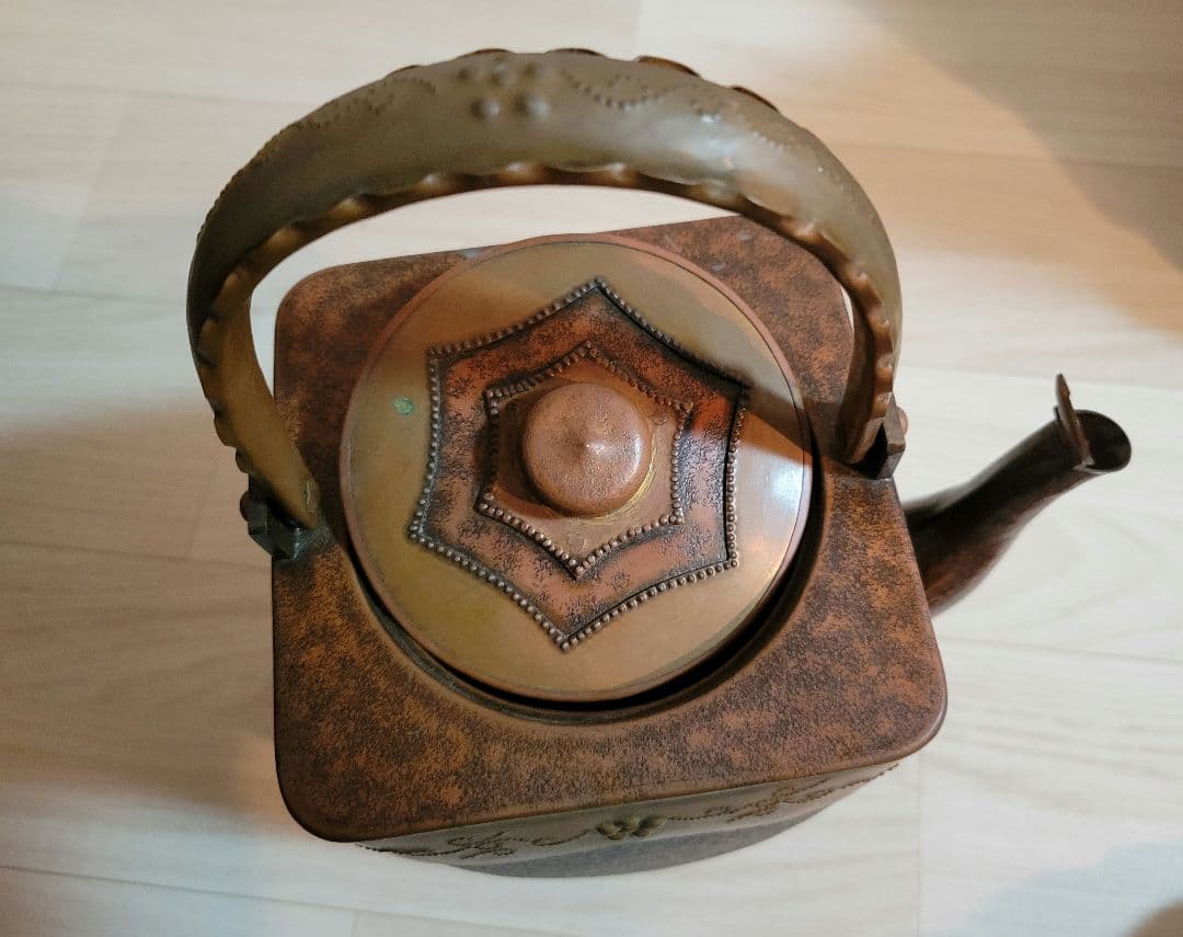 アンティーク　　レトロ銅茶釜