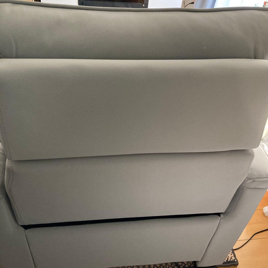 ニトリ　合成皮革 1人用電動リクライニングソファ(Nビリーバ3 Nシールド GY