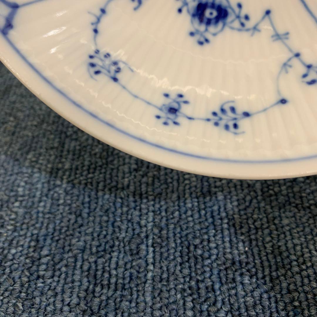 7 ロイヤルコペンハーゲン ブルーフルーテッドプレイン ボウル　15.5センチ