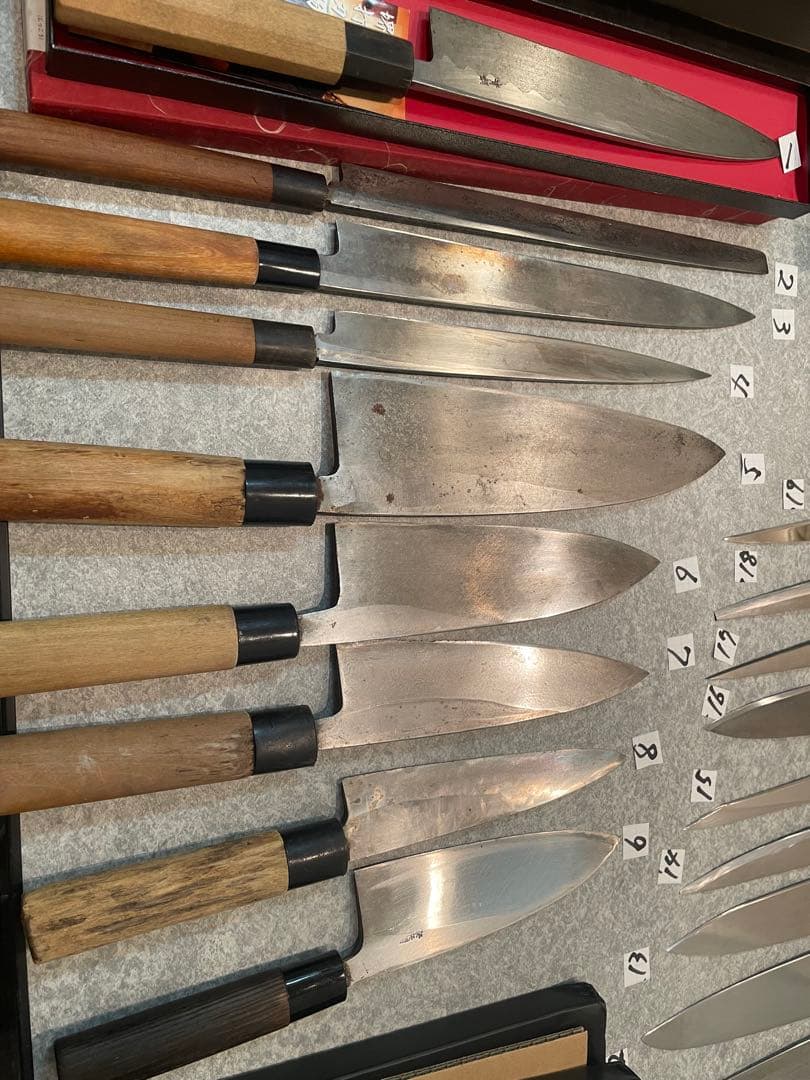 包丁　魚屋引退20本セット売り　 希望価格コメントで下さい正本　杉本　實光　牛刀