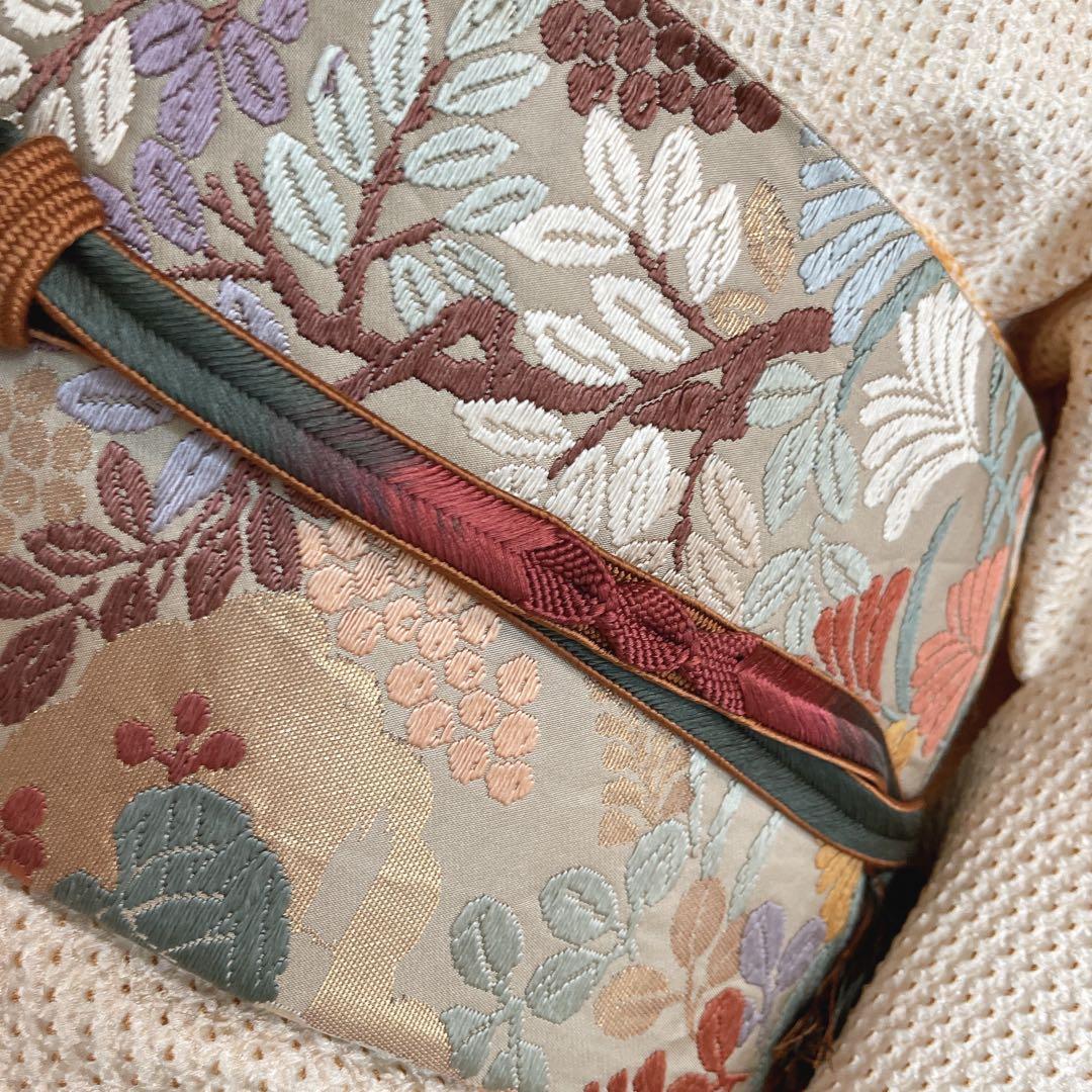 訪問着　フルセット　葉　絞り　着物　付け下げ　P1