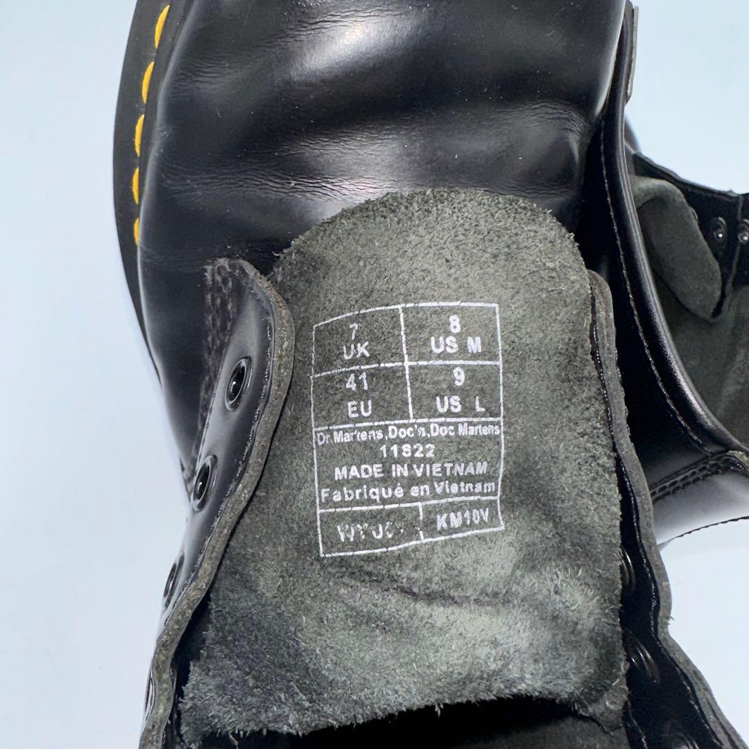 ドクターマーチン Dr.Martens ブラック UK7 8ホール