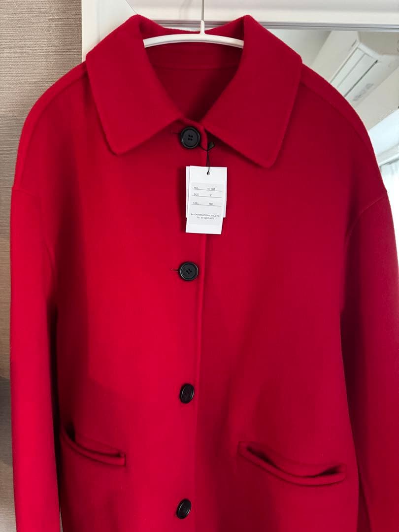 【新品】リバーミドルコート レッド ベースメントオンライン