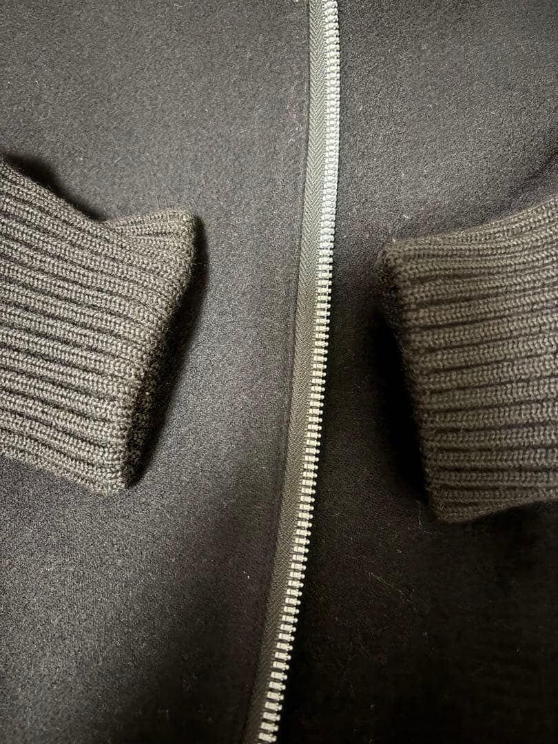 【牛革、ウール】kuro Award Jacket スタジャン graphite