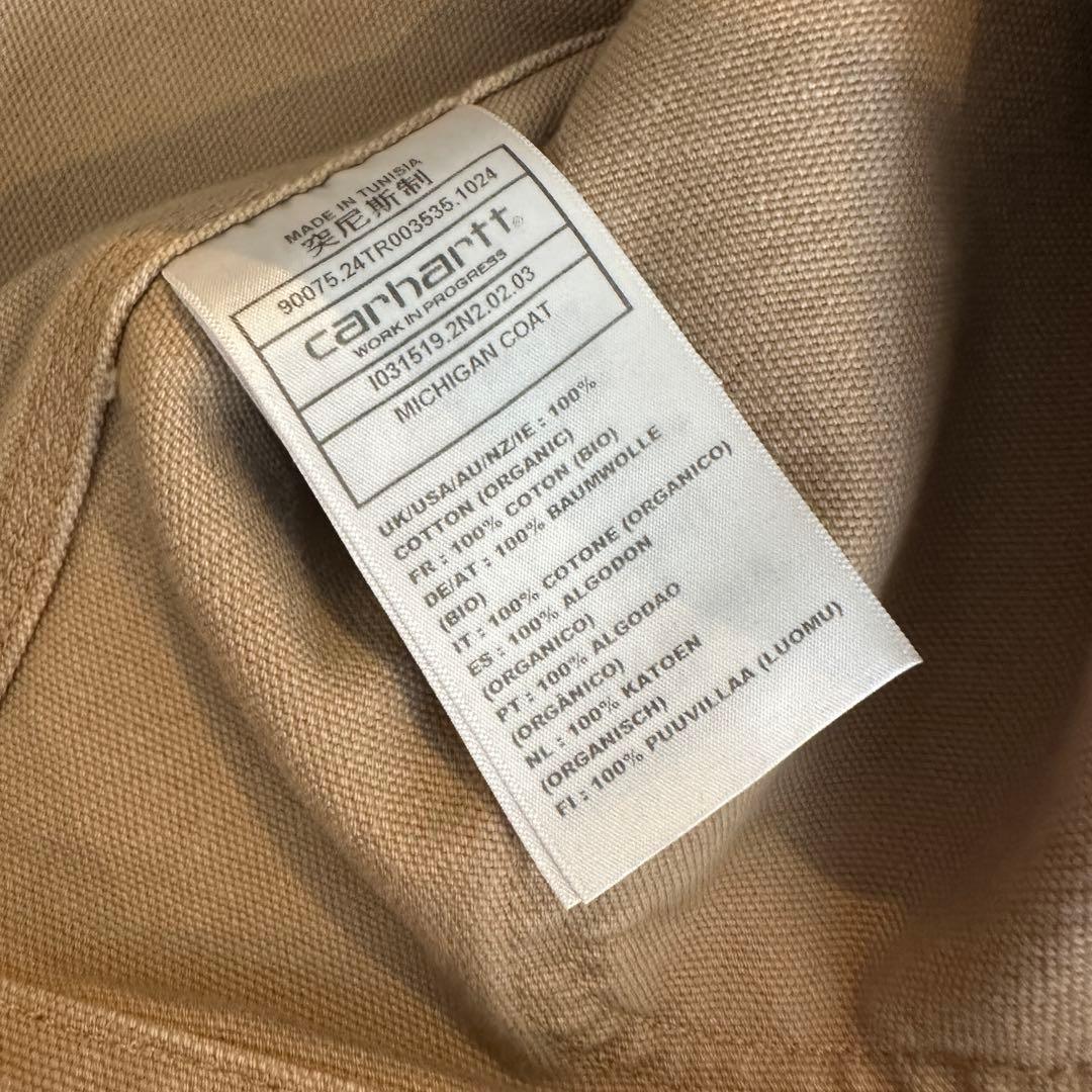 完売品Carhartt WIP ミシガンコートライトブラウンL