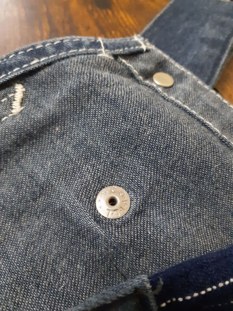 30'S 復刻　Lee　オーバーオール　ローバック　JELT DENIM