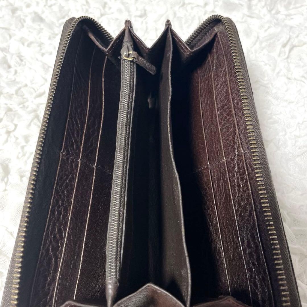 希少✨GUCCI GGキャンバス 長財布　ラウンドファスナー　マーモント