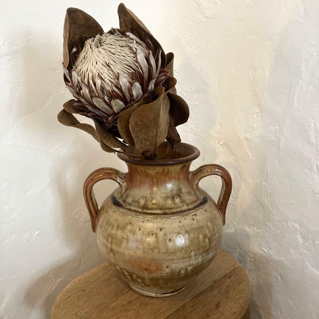 フランスアンティーク　花瓶　陶器