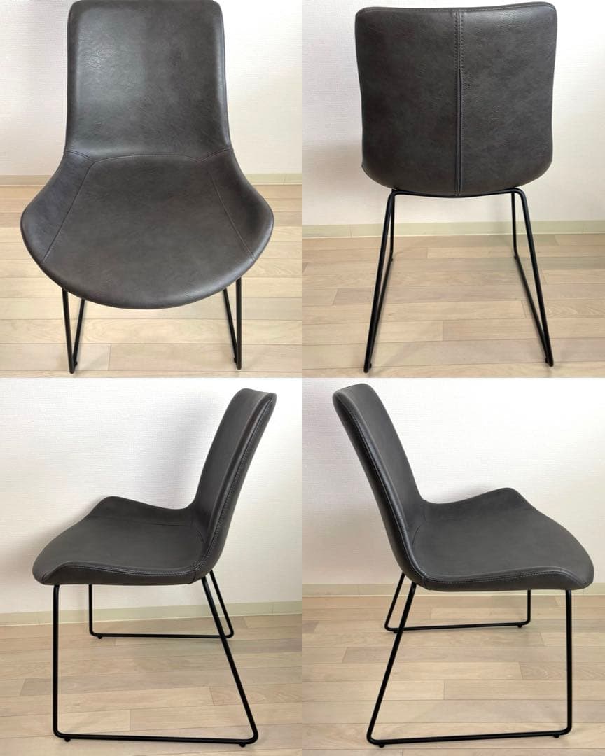 【良品】a.depeche アデペシュ PUNISH wing chair 2脚