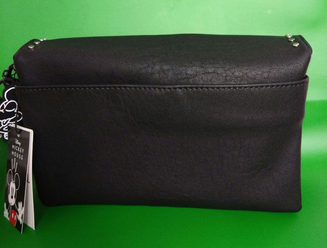 ♦Desigual♦　ミッキーデザイン・レザー調ミドルクロスボディバック　ＢＫ