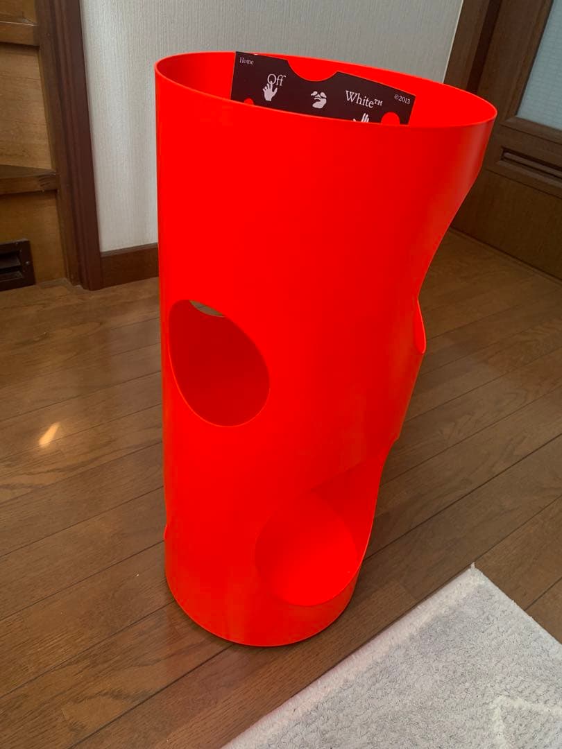 【希少】off-White オフホワイト レッド 傘立て