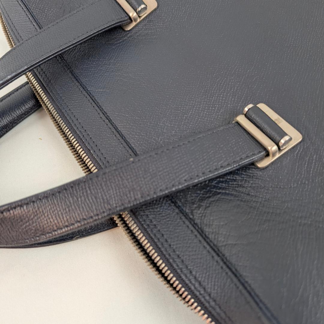 dunhill ダンヒル カドガン スリムドキュメントケース レザー ネイビー