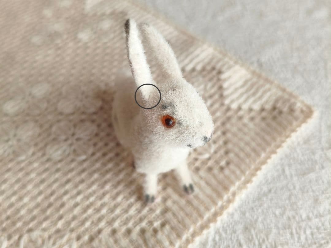 【ちびたんさま】vintage ୨୧ 真っ白な 可愛い ウサちゃん