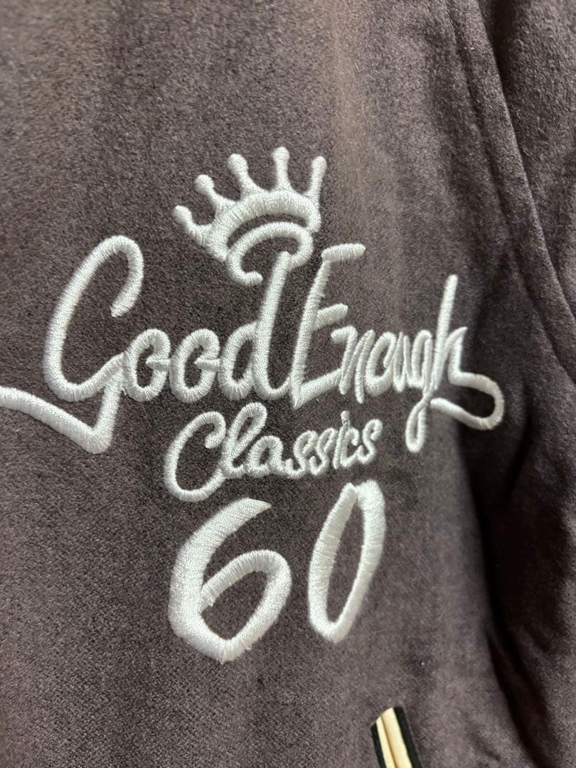 レアGood Enough Classics サイドレザースタジャン ブラウン