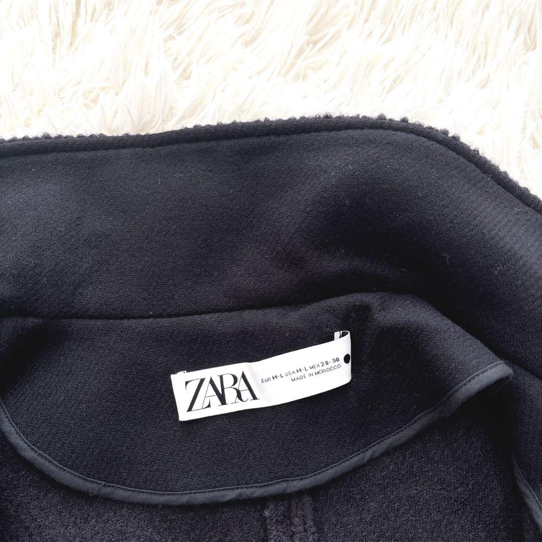 【希少】ZARA ロングケープ　マント　ポンチョ　コート　M-L