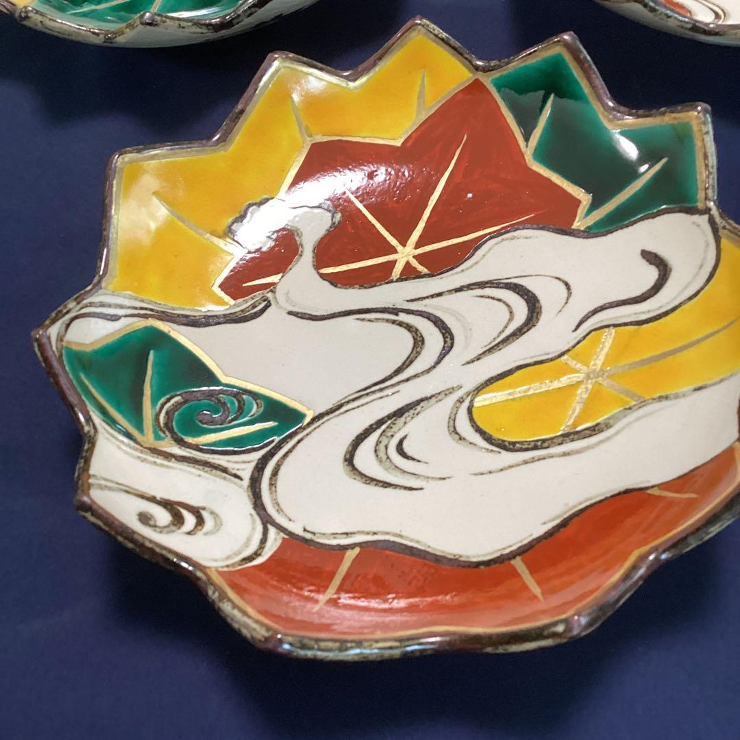 京焼乾山写立田川向付2客ずつ5種類10客　　　新品未使用