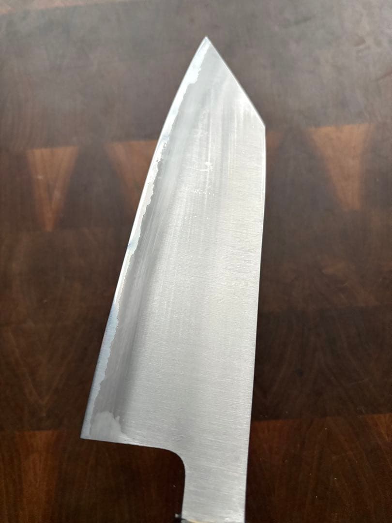 日野浦　睦　味方屋　切付　文化(三徳) 180mm 6寸　包丁　白鋼　和包丁　霞