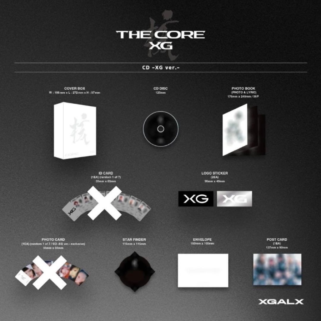 XG THE CORE 核　CD vinyl セット　FC ALPHAZ 限定