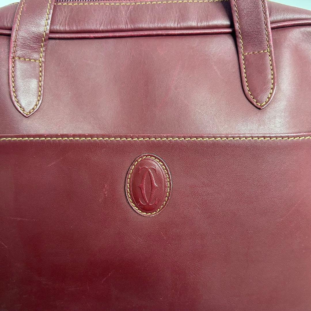 【良品✨️】カルティエ ブリーフケース マストライン A4収納 PC収納可