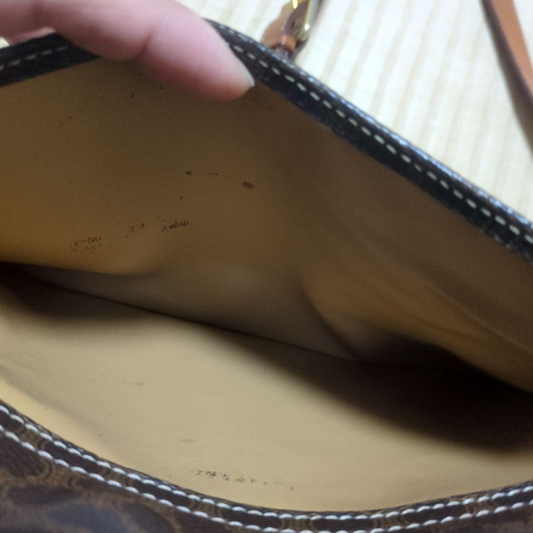 セリーヌ レザー ショルダーバッグ　オールドセリーヌ