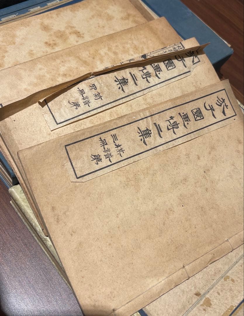 芥子園画谱大全 ４冊　古本古籍　拓本